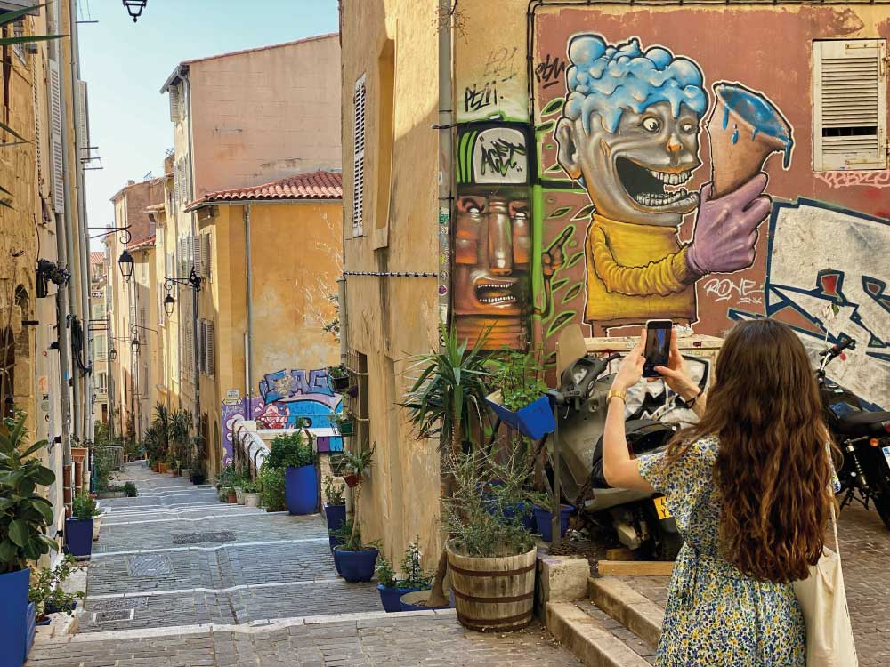 Le Panier is Marseille ’s oldest neighborhood, a labyrinth of narrow streets, colorful buildings, and hidden squares that date back to the city’s Greek and Roman origins