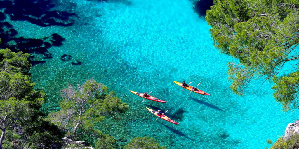 For nature lovers, the Parc National des Calanques is an absolute must-see. This national park stretches along the coastline between Marseille and Cassis and is famous for its dramatic limestone cliffs, crystal-clear waters, and hidden beaches