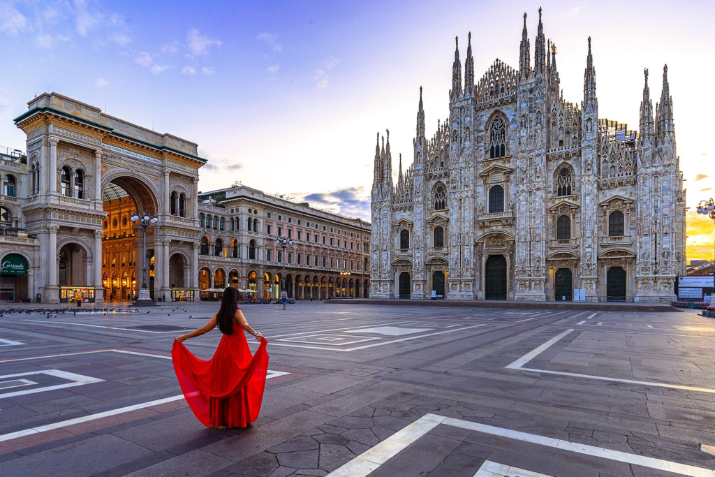 Milan is a city in italy where modernity meets traditional and is the Italian center for fashion and design