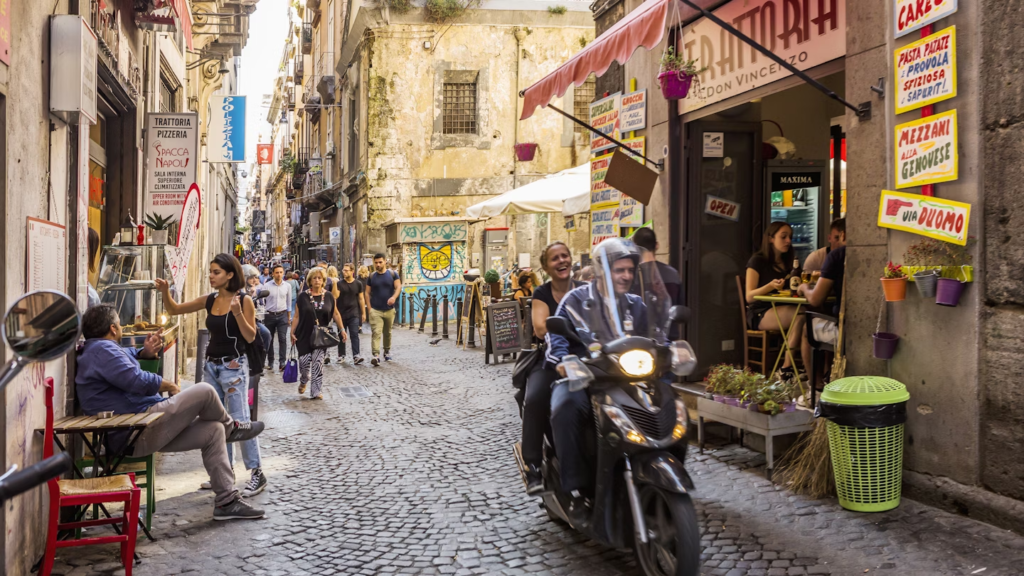 Naples which is situated in the southern part of Italy is famous for its history and busy street life