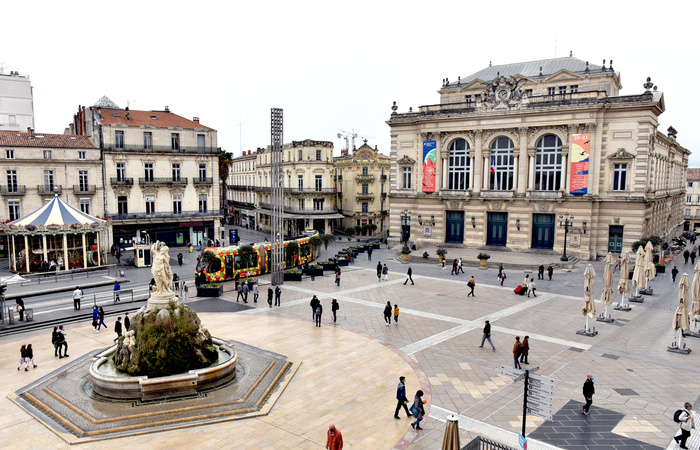 Place de la Comédie is the heart of Montpellier and one of the most iconic squares in France