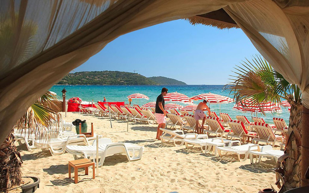 No trip to Saint-Tropez would be complete without a visit to Pampelonne Beach, the most famous beach in the area