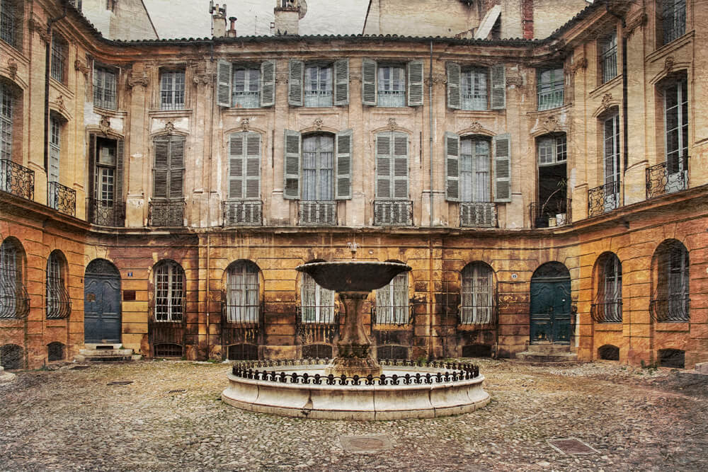 Place d'Albertas is a charming square that perfectly captures the elegance of Aix-en-Provence