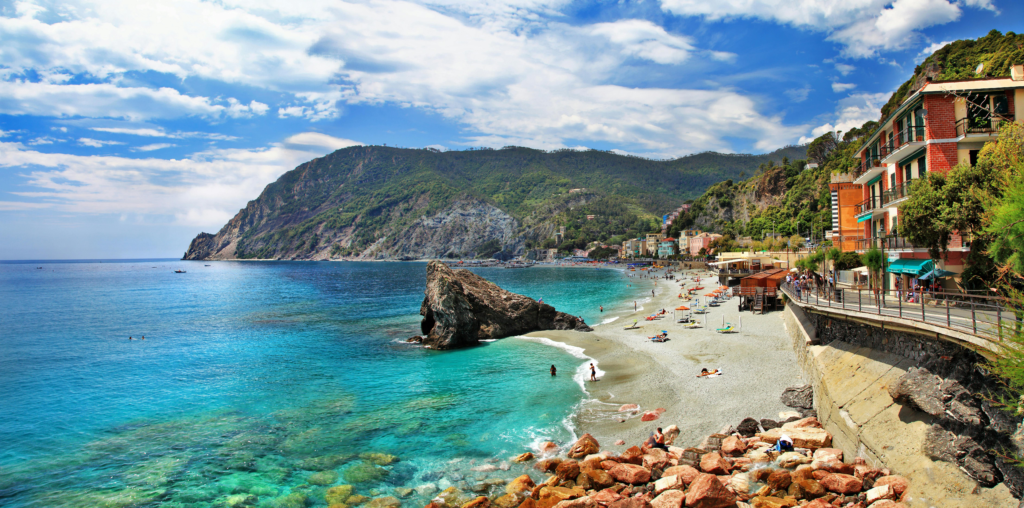 Monterosso al Mare is the largest of the Cinque Terre villages and is famous for its beautiful beaches, making it an ideal spot for those looking to relax by the sea