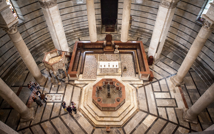 Located just next to the cathedral in Piazza dei Miracoli, the Pisa Baptistery (Battistero di San Giovanni) is another must-see when visiting Pisa