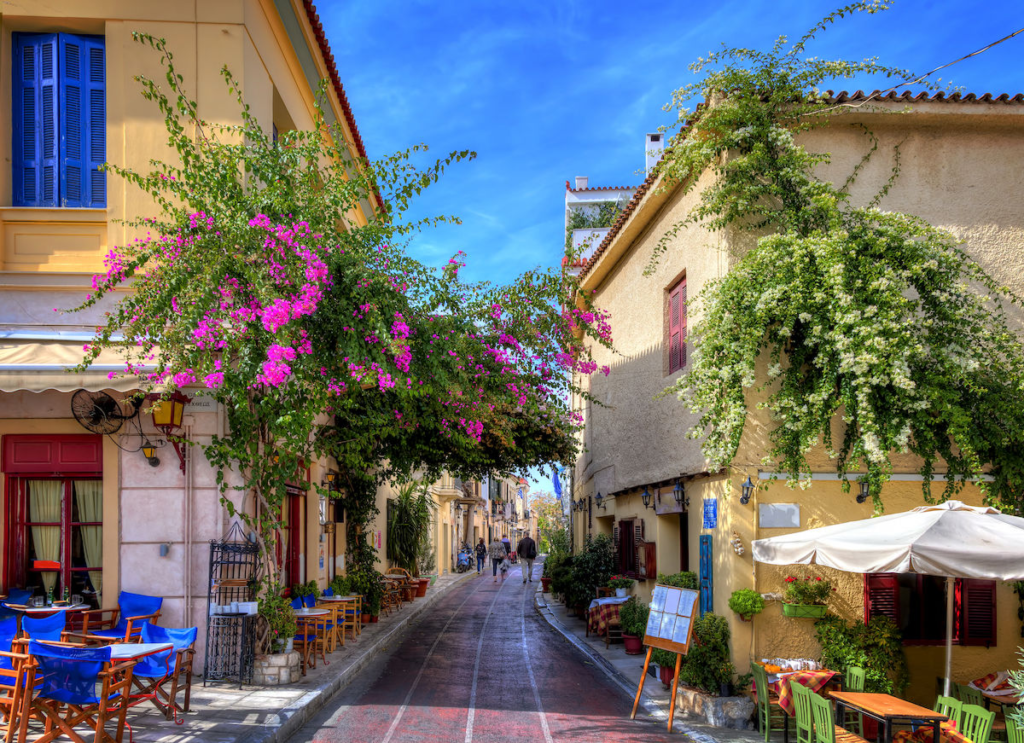 Nestled at the foot of the Acropolis, Plaka is one of Athens' oldest neighborhoods