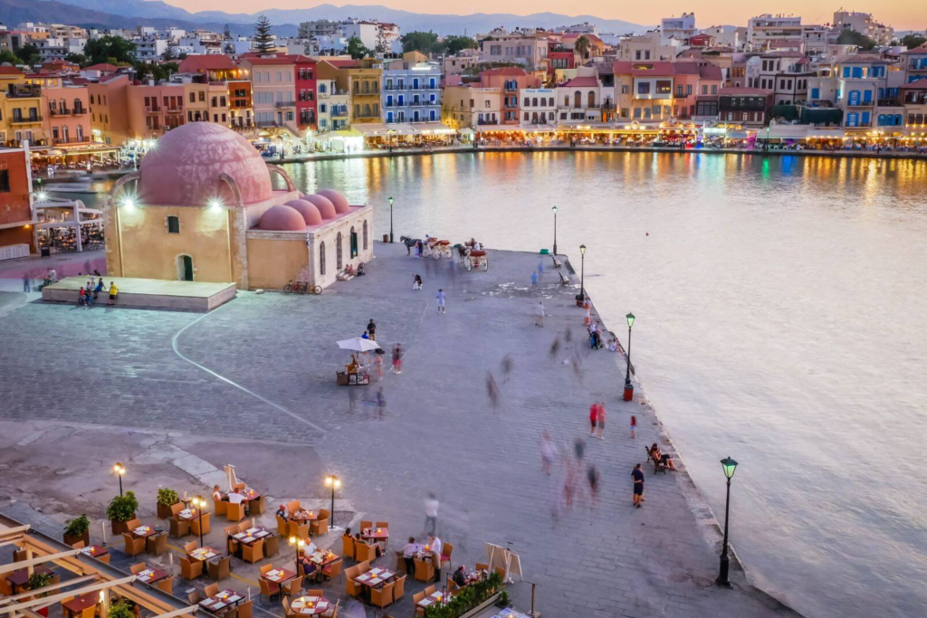 The Old Venetian Harbor in Heraklion is a picturesque spot that offers stunning views of the sea and the city