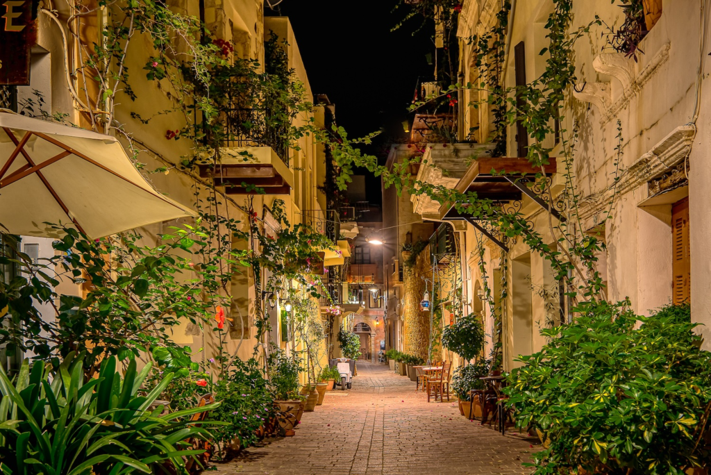 Chania's Old Town is a labyrinth of narrow streets, lined with Venetian mansions, old churches, and quaint shops