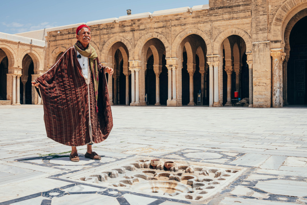 The Great Mosque, also known as the Mosque of Uqba, is one of the oldest and most significant mosques in the Islamic world. Its massive courtyard and ancient minaret are awe-inspiring. tunisia