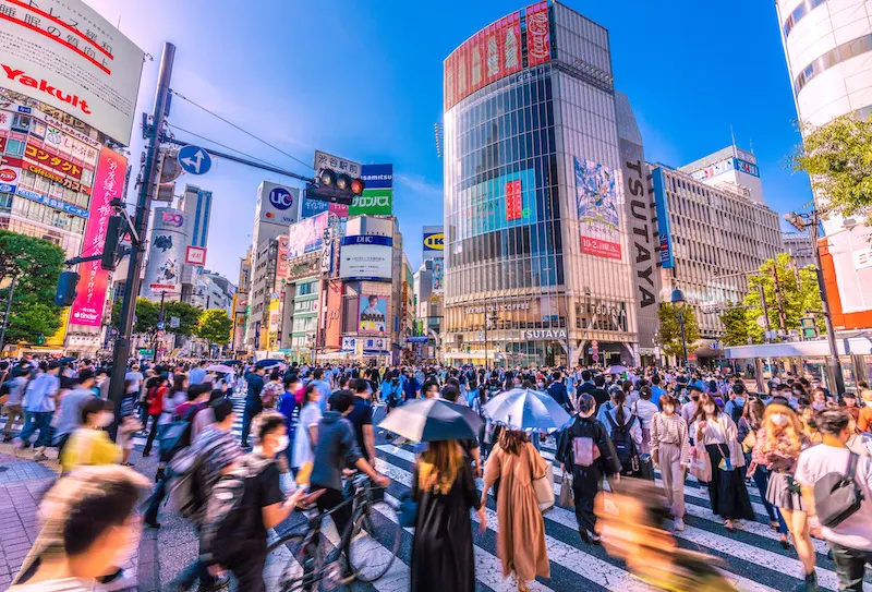 Shibuya Crossing is often referred to as the busiest pedestrian crossing in the world