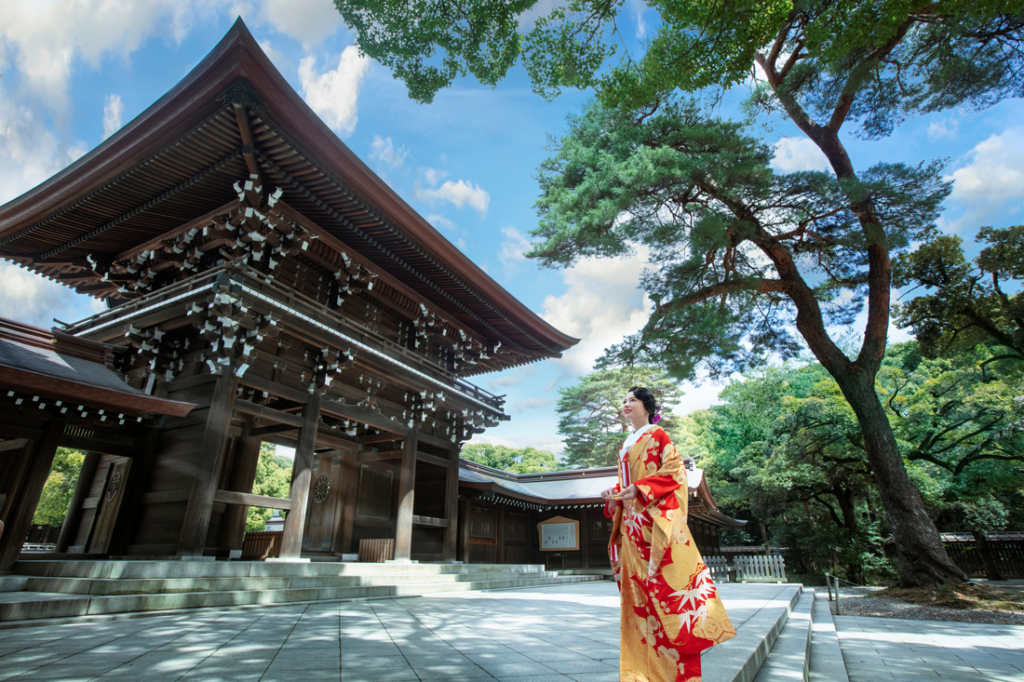 Amid the bustling city lies the tranquil Meiji Shrine, dedicated to Emperor Meiji and Empress Shoken