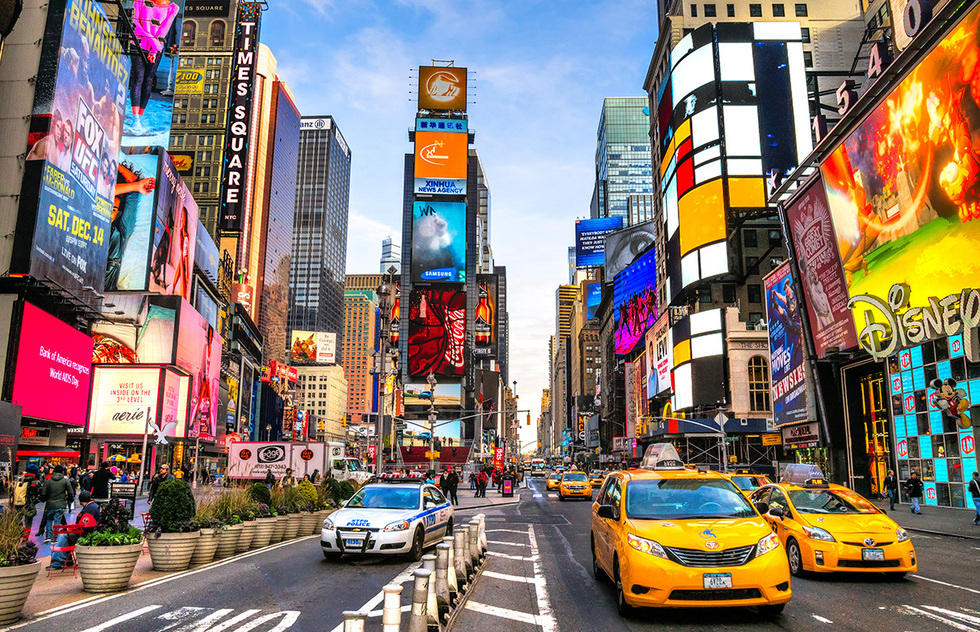 New York City, often referred to as "The Big Apple," tops the list of the most visited cities in the USA