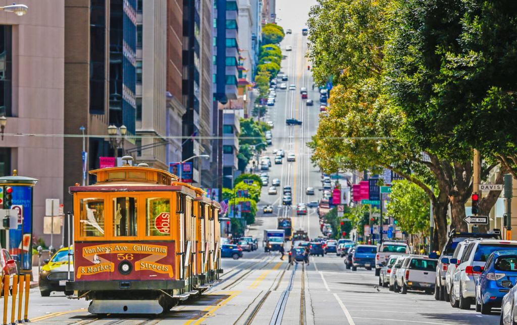 San Francisco is a city of contrasts, known for its hilly streets, historic cable cars, and iconic Golden Gate Bridge