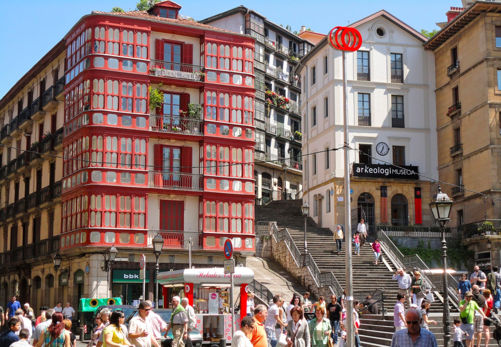 Bilbao’s Casco Viejo, or Old Town, is a charming area filled with narrow streets, historic buildings, and vibrant squares