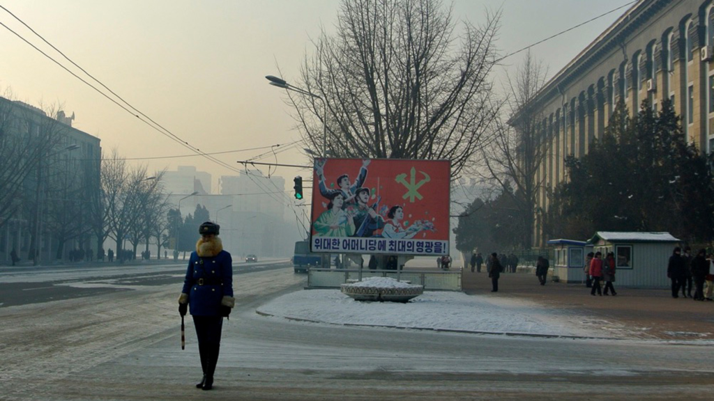 North Korea is an isolated country with strict government control over all aspects of life. Tourists are closely monitored