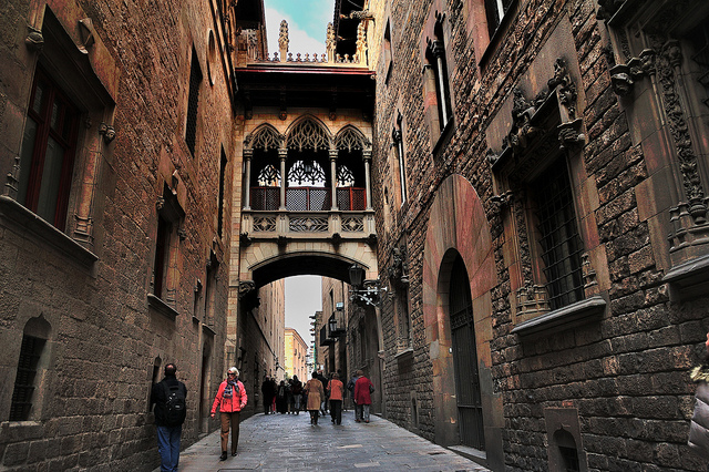 The Gothic Quarter is the oldest part of Barcelona, with a history that dates back to Roman times