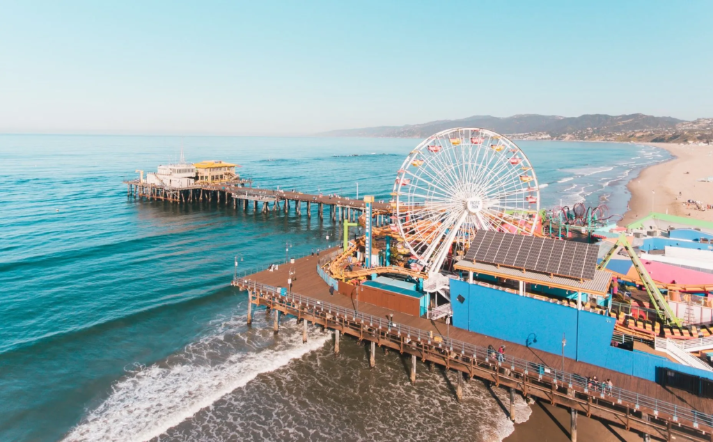 For a quintessential California beach experience, head to Santa Monica Pier. This historic landmark has been a beloved destination since 1909 and features an amusement park, aquarium, and plenty of food stalls