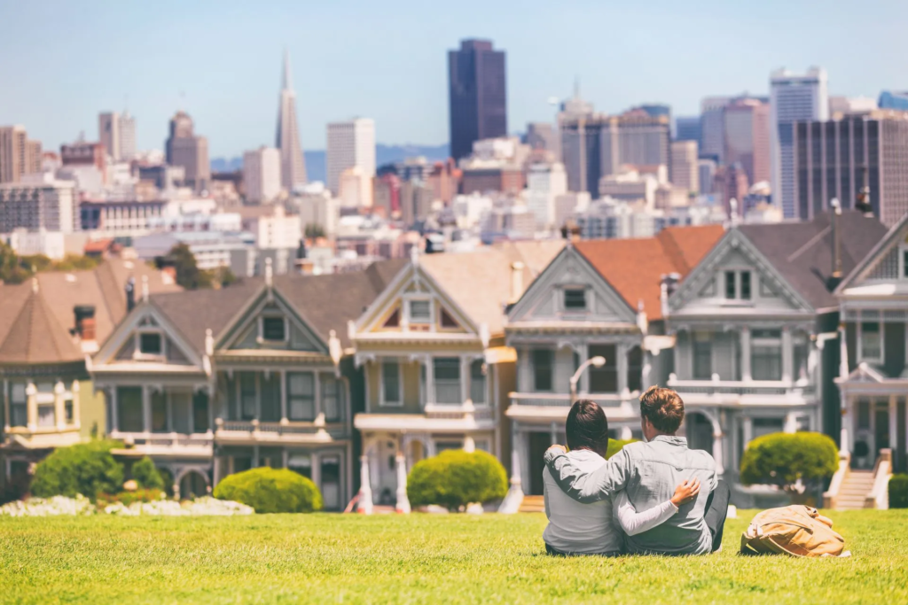 The Painted Ladies, a row of Victorian houses famously featured in movies and TV shows, are a must-see when visiting San Francisco