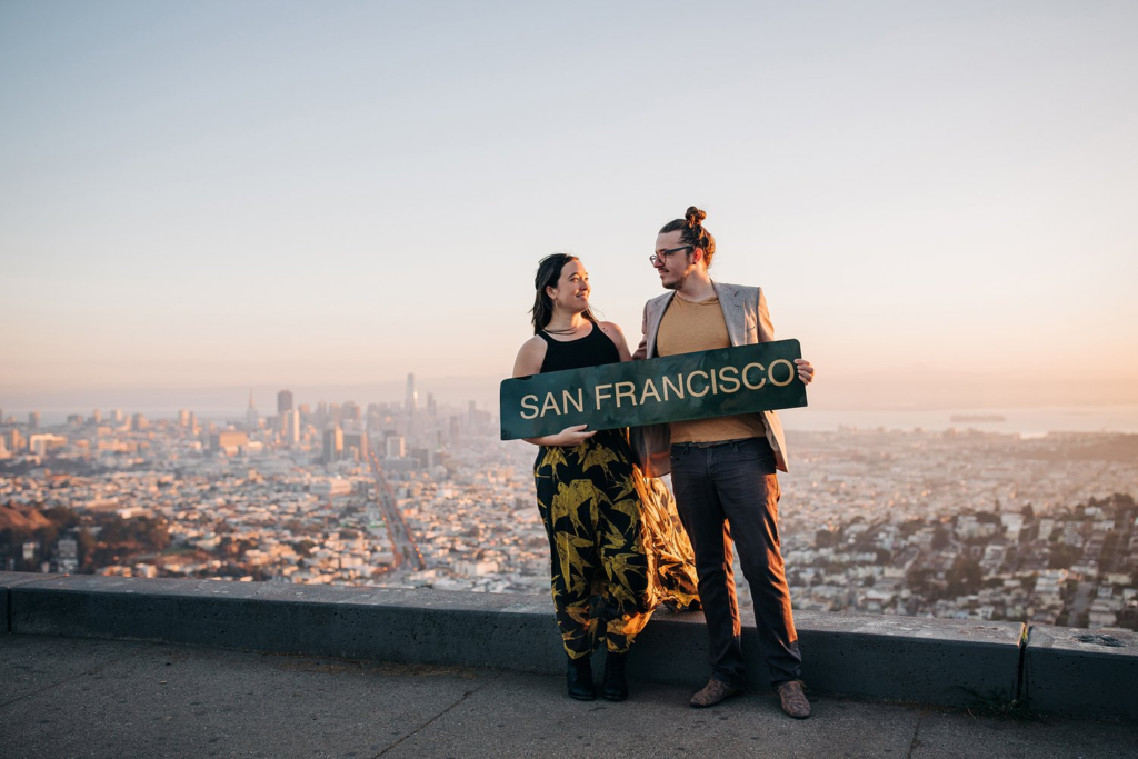 For one of the best panoramic views of San Francisco, head to Twin Peaks. These two hills rise nearly 1,000 feet above the city, offering unobstructed views of the Bay Area