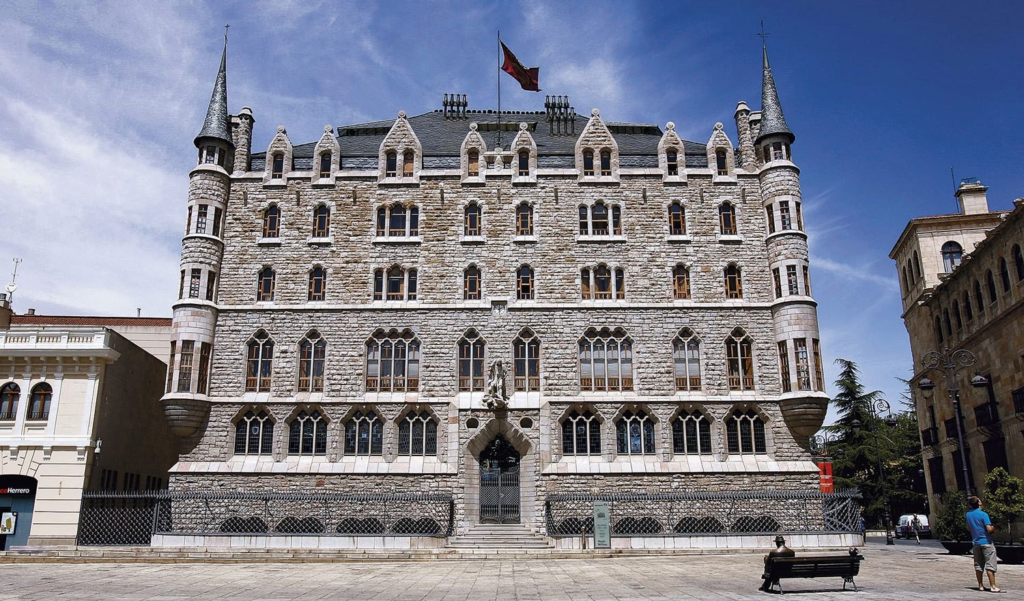 Casa Botines, designed by the renowned architect Antoni Gaudí, is a stunning example of Modernist architecture in Leon