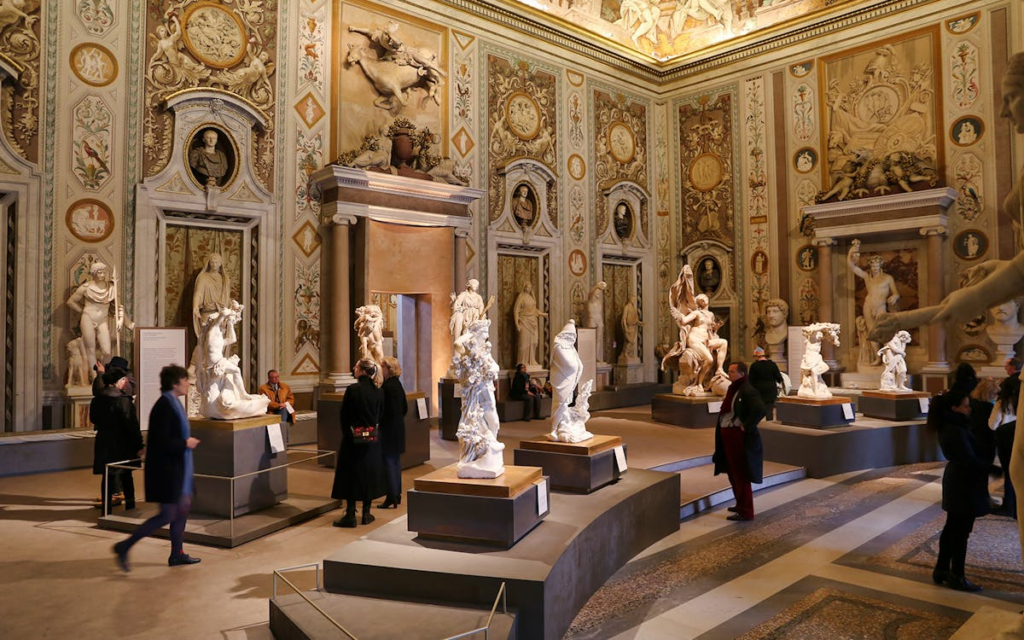 Located in the beautiful Villa Borghese Gardens in Rome, the Galleria Borghese is an intimate museum showcasing a stunning collection of Baroque art