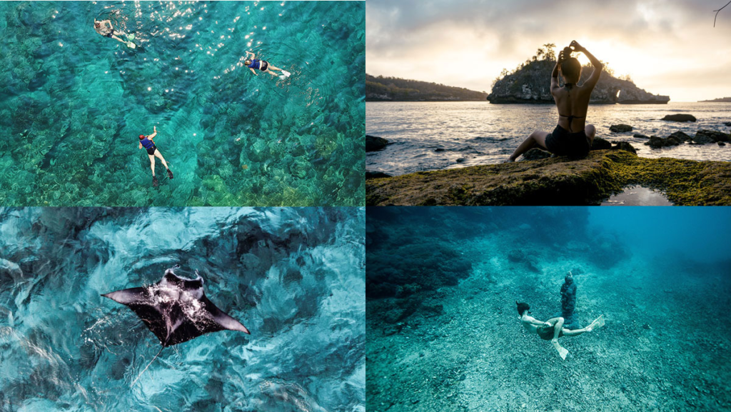 If you're a fan of marine life, a day trip to Nusa Penida is a must. This island, located off the southeastern coast of Bali, is known for its crystal-clear waters, vibrant coral reefs, and the opportunity to swim with the majestic manta rays