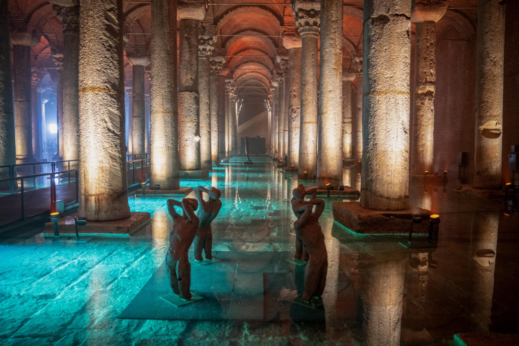 The Basilica Cistern, also known as the "Sunken Palace," is one of the most unusual and atmospheric attractions in Istanbul. Built during the reign of Emperor Justinian in the 6th century