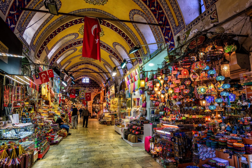 The Grand Bazaar is one of the largest and oldest covered markets in the world, spanning 61 streets and housing over 4,000 shops. It’s a shopper’s paradise