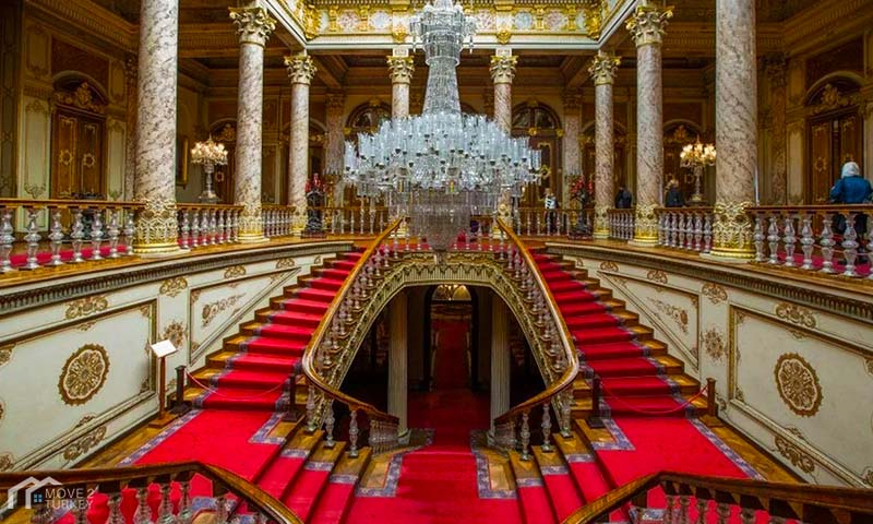 Dolmabahçe Palace, located on the European side of the Bosphorus, is one of the most opulent palaces in the world. Built in the mid-19th century